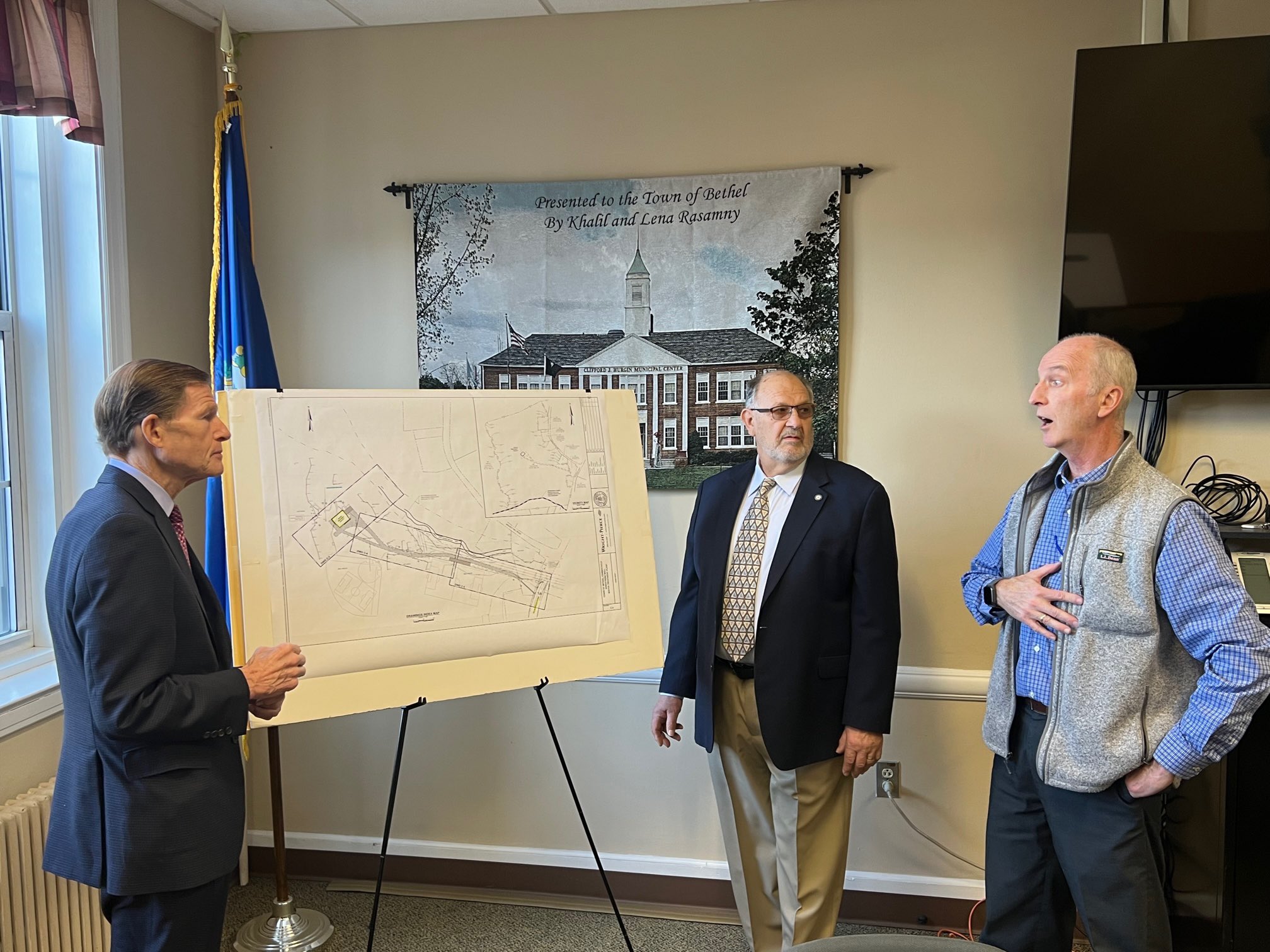 Blumenthal announced $2.24 million in federal funding for two critical wastewater treatment projects in Bethel. 